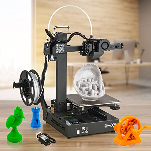 3D Printer, Fdm 2-In-1 3D Printers With Engraver, Portable Diy 3D Printers For Beginners With 10M Filament, Quick Assembly, Smart Screen Control, Resume Printing For Home School 180X180X180Mm #TOP18