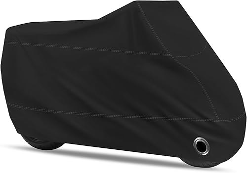 Funda para motocicleta duradera e impermeable, tela Oxford para todo tipo de clima, protege del polvo y la lluvia. Apto para Harley Davidson, Honda,