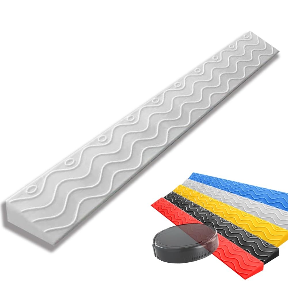 Rampa De Umbral para Robot Aspirador，Rampa De Umbral Universal para Sillas De Ruedas Andador Rampa De Umbral De Puerta De Plástico，Acceso Minusválidos(Gray,3.3" Rise/8.5cm)