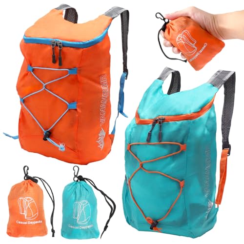 APOMOONS 2 PCS Zaino Pieghevole Ultraleggero, Zaino Pieghevole da Viaggio Uomo...