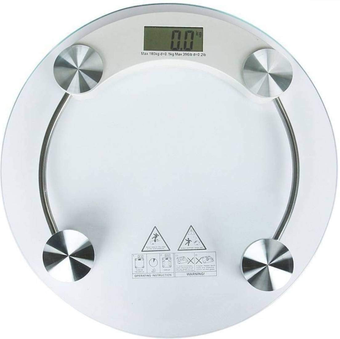 Mowell Bathroom Digital Glass Weighing Machine Round Personal weighing scale for home use Weight Machine (Transparent) (B082556FG5) Amazon Price History, Amazon Price Tracker