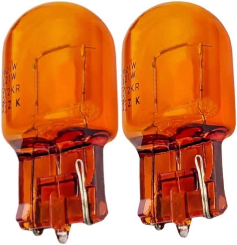 Pair (2) T20 7440 WY21W Turn Signal Light Bulb (12V 21W) fit for 06 Accord CRV RAV4 REIZ Camry Corolla, 2000 lexus es300/es330, 2010 Subaru, BMW E46 Amber Bulbs