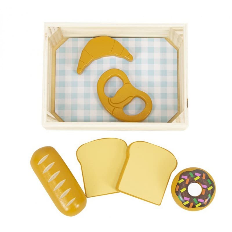 Kinderküche Zubehör Holz Korb mit Brot 12,5 x 17 x 5 cm - Zubehör Kinderküche Küchenzubehör Kinder - Spielküche Zubehör… – Bild 5