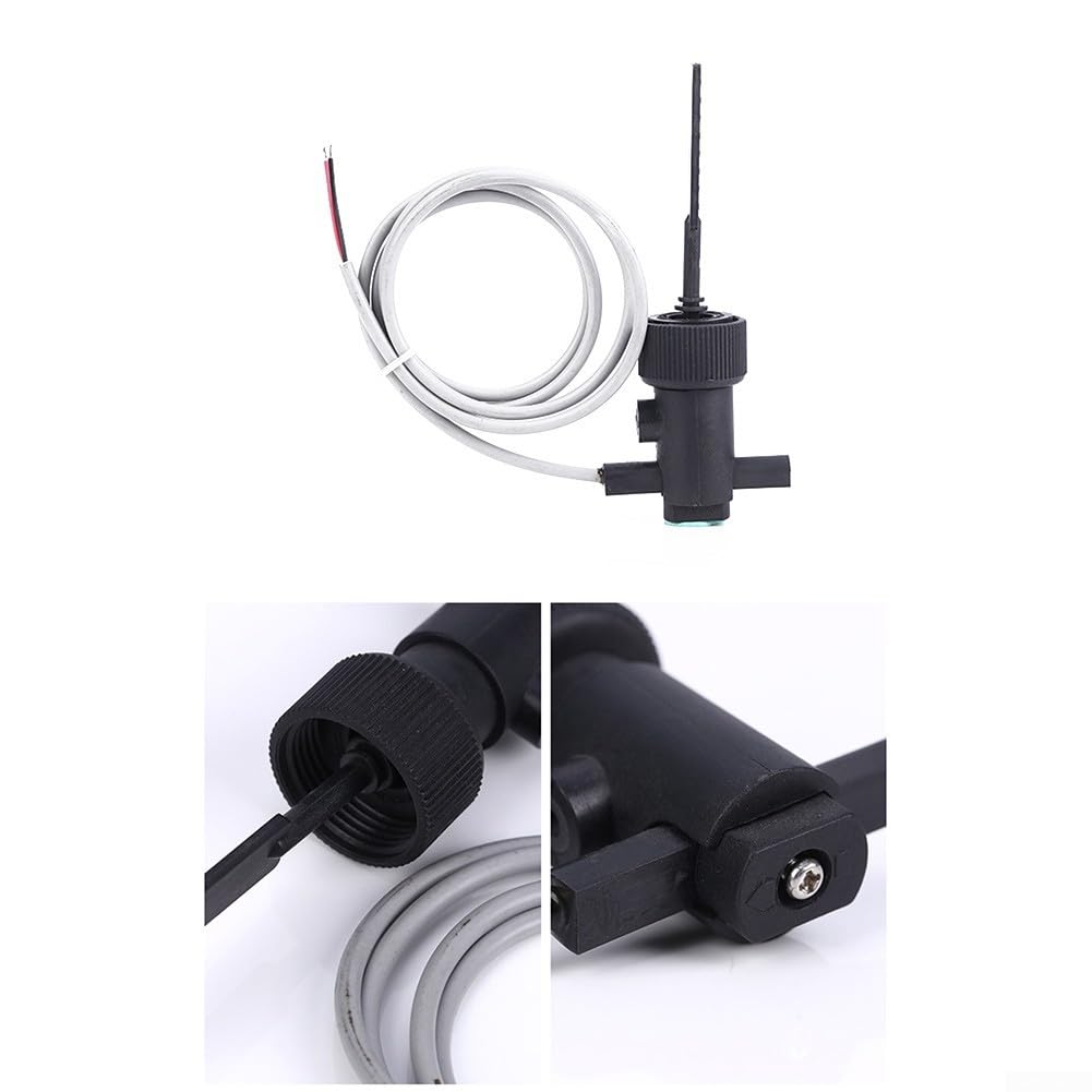 FS-10 Interrupteur de débit à palette 1L/min avec réglages réglables, plastique résistant à la chaleur, 100 V, compatible avec chauffe-eau à pompe à chaleur, équipement de natation, gaz