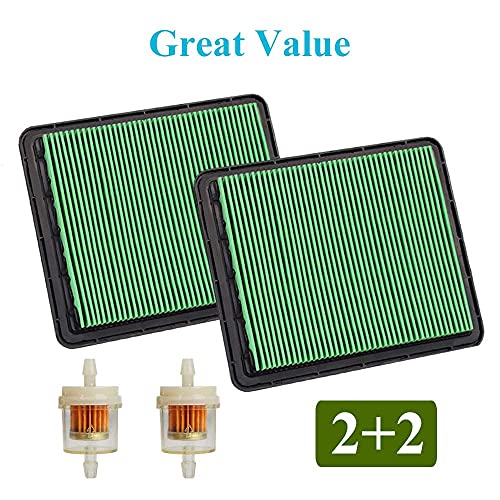 HOODELL 2 Pack GCV160 Air Filter, Durable GC160 Air Cleaner with Fuel Filter, Professional 17211-ZL8-023 Air Filter for Honda GCV190 GC190 GCV135 GC135 GX100 Engine Lawn Mower - Thumbnail 7
