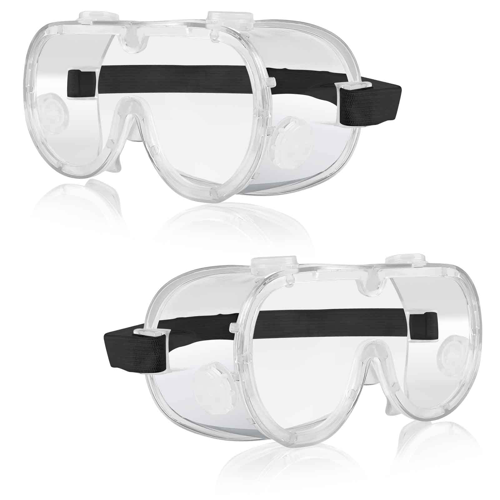 Uootach Gafas de Seguridad, Gafas antipolvo universales transparente con ventilación, Anti-salpicaduras, anti-arena y anti-ultravioleta, gafas de protección para decoración, laboratorios, industria