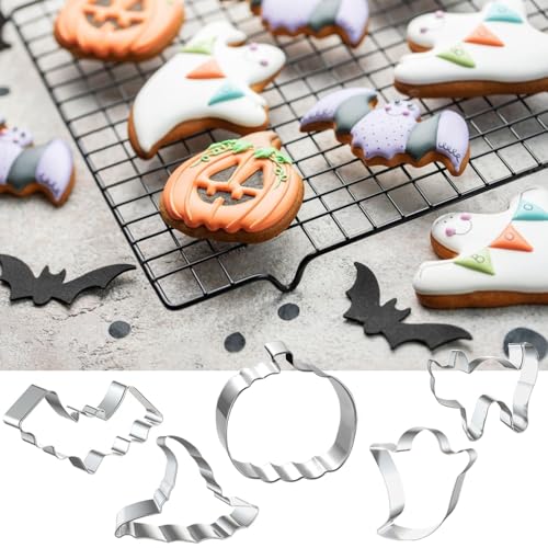 Yomifamily YF 5PCS HALLOWEEN COOKIE CUTTERS 5Pcs Halloween Cookie Cutter Shape Set Large thumb #3