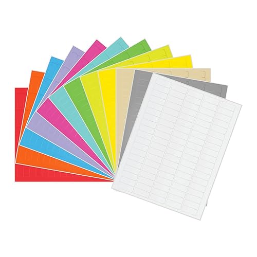 -Etiquetas CL-6T1-A1 de 1.42 x 0.55 pulgadas 1.417 in x 0.551 in, surtidas