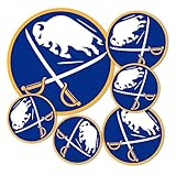 Desert Cactus Buffalo Sabres Sticker NHL Team National Hockey League Vinyl Decal Laptop Water Bottle Car Scrapbook Sheet (Type 3 - Main Logo)