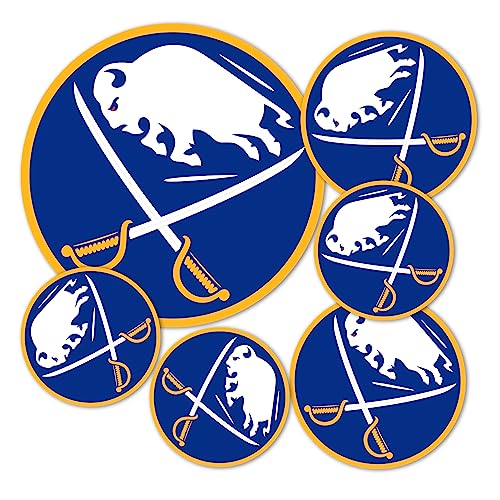 Desert Cactus Buffalo Sabres Sticker NHL Team National Hockey League Vinyl Decal Laptop Water Bottle Car Scrapbook Sheet (Type 3 - Main Logo)
