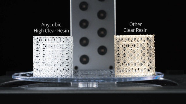 Image of ANYCUBIC High Clear 3D Printer Resin, Resist Yellowing and Highly Transparent, Tough and Resilient, Low Odor 3D Printing Resin, Widely Compatible for All LCD /DLP Resin 3D Printers (High Clear, 1kg)