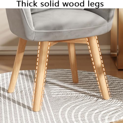 Fauteuil coiffeuse ergonomique contre le mal de dos en velours - 7