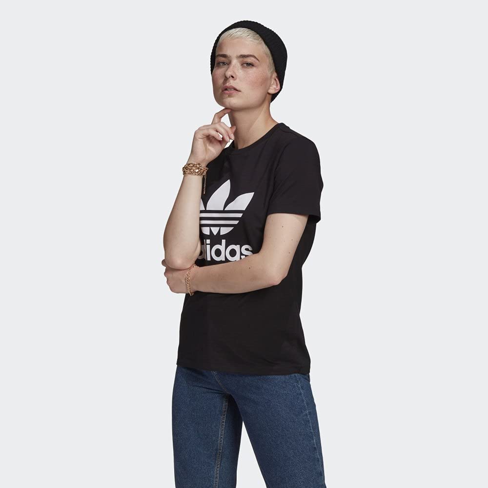 adidas Originals,womens,Trefoil Tee,Black,Small