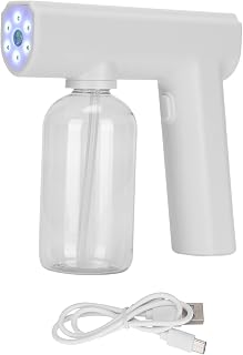 Portable Nanometer Mist Sprayer Gun - Wireless Electric Fogger for Multifunctional Cleaning(white)