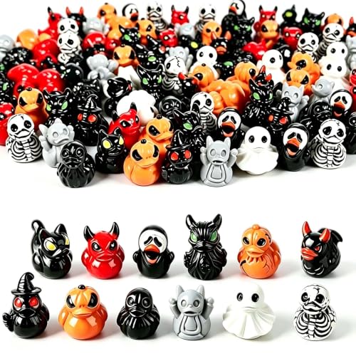 Mini Ducks (Devil Ghost & Skeleton Designs) Halloween Mini Resin Ducks