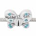 "Mother Son Charm" Butterfly Shape Charm w/ Blue Color Crytals Spacer Bead For Snake Chain Charm Bracelet