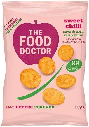 The Food Doctor Corn & Soy Crisp Thins - Sweet Chilli (23g)