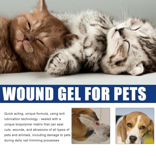 MagiSel Wundgel für Hunde, Wundsalbe für Hunde & Katzen, Natürliche Inhaltsstoffe, Reduziert Juckreiz Und Hautirritationen, für alle Tierarten geeignet (20ml)