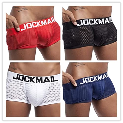 JOCKMAIL Mesh Low Waist Men Underwear Boxers Men Panties Male Underpants Men boxer short4