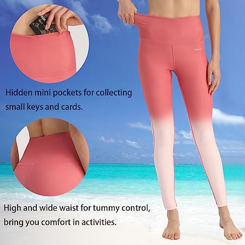 Image of Ubestyle UPF 50+ High Waist Women's Swim Pants Swim Leggings Swimming Tights Rash Guard Pants Sun Protective