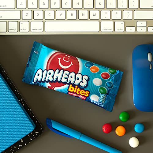 Airheads Candy Bites, Assorted Fruit Flavor, Non Melting, Halloween, Movie Theater, Party, Concessions, 2Oz Packs, Box Of 18 Packs #TOP6