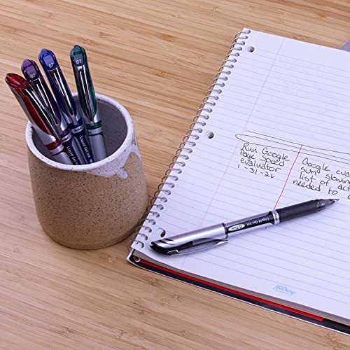 Bolígrafo Pentel Energel Xm Rollerball 0.7mm Negro Pack 12 miniatura 6