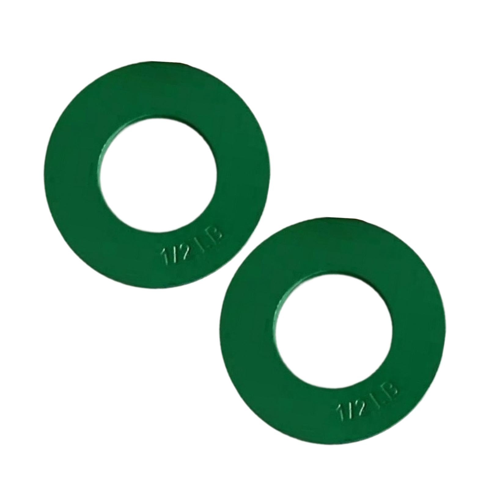 Colaxi 2Pcs Fractional Weight Plates Small Change Plates Gym Supplies Dumbell Weights for Gym Fitness Compact Versatile Professional, green 1LB