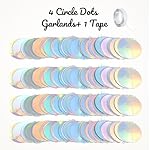 Iridescent Party Decorations,4 Pack Disco Theme Birthday Decorations with Tape,Hanging Streamer for Bachelorette Euphoria Party,Mermaid Birthday,Disco Party,Iridescent Decor - Image 3