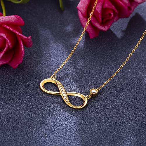 Billie Bijoux Infinity Necklaces 925 Sterling Silver Necklace Love Pendant White Gold Plated Women Necklace Gifts for for Women4