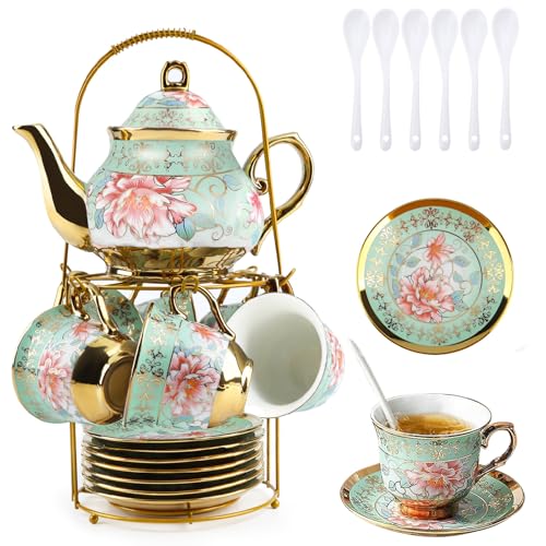 Porzellan Europäisches Teeservice,20 Teilig Keramik...