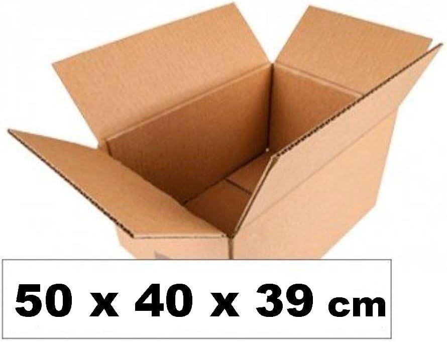 Lote de 15 Cajas Cartón Envases para Envíos 50 x 40 x 39 cm Doble Canal - Embalajes Comprar Cajas Fuertas Grandes Cartón Baratas para envíos Ofertas, lotes paquetes Mudanzas
