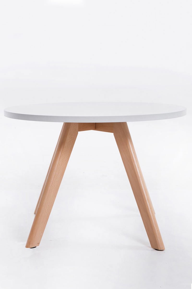 CLP Table d'appoint Eirik, Ronde, Bois, 60x60 cm, Design, Hauteur ca. 40 cm, Couleur:Nature