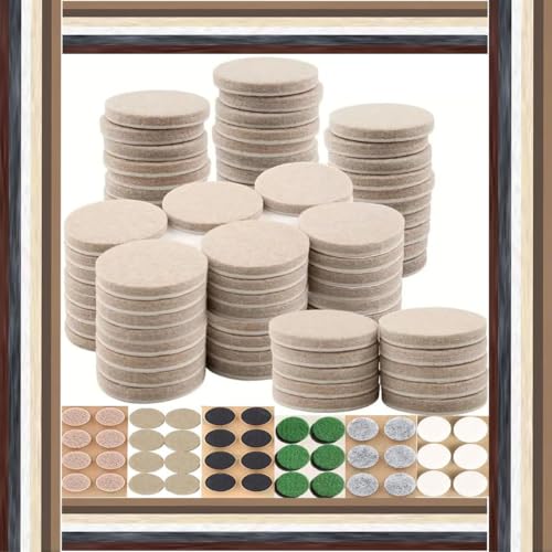 Image of DIY Crafts 1 inch inch, Felt Furniture Pads - Floor Protector Chair Felts Pads for Furniture Feet Wood Floors - Best Furniture Pads for Floors - Protect YourFurniture 1 inch inch Dia Pcs:- (25)