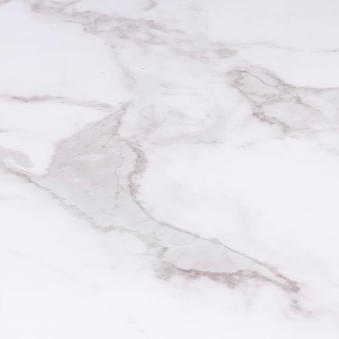 IDMarket - ALASKA Mesa de comedor para 4 personas con efecto mármol blanco y pata de araña de metal 110 cm
