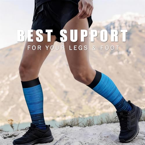 Image of Copper Compression Socks for Women & Men (6 pairs) - Best Support for Nurses, Running, Hiking, Recovery