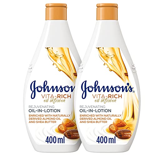 Johnsons Body Lotion Vita-Rich Oil-In-Lotion Rejuvenating 400ml 1+1 FREE
