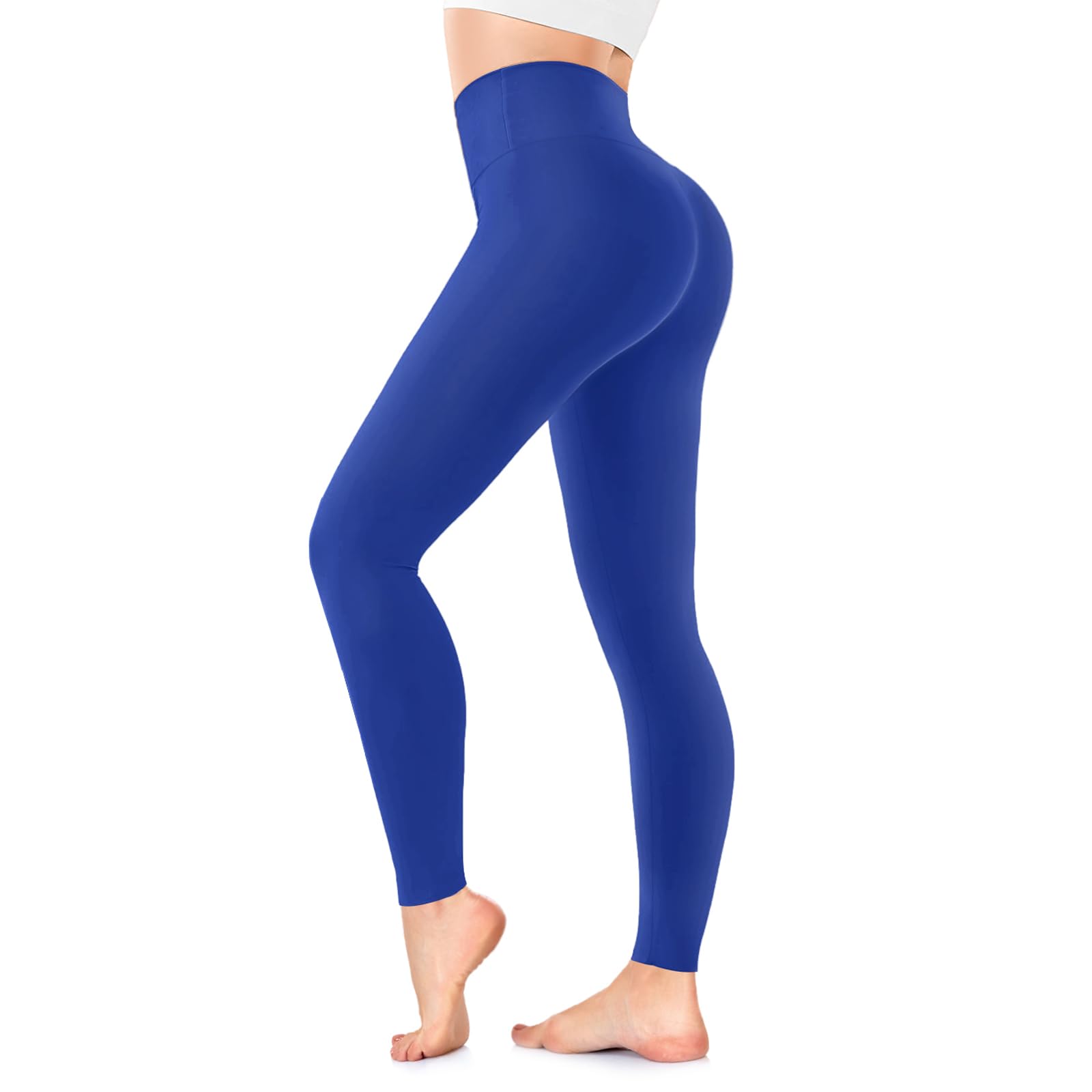 Leggings Damen High Waist Blickdicht Sportleggings Damen Lang Elastisch Bauchkontrolle Slim Fit Sporthose Leggins für Yoga Gym Fitness Alltag.