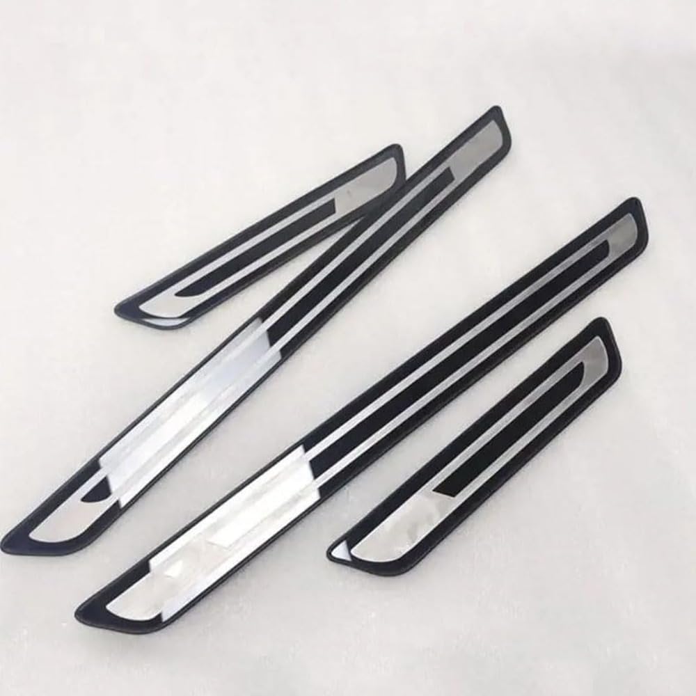 Mauxpiao A For Byd Tto 2 Dm-I 2025–2026 4Pcs Car Door Sill Protectors, Stainless Steel Scratch-Resistant Entry Guard, Door Edge Protection Ccessories Rewr/A/4