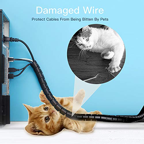 Guaina cavi 2 Pezzi, 2x2 M Guaina per Cavi