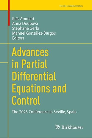 Advances in Partial Differential Equations and Control: The 2023 Conference in Seville, Spain-finelybook