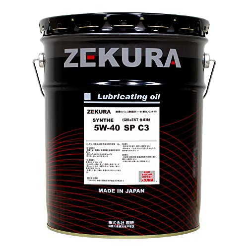 Amazon | ZEKURA SYN 5W-40 SP C3 20L、ACEA対応、高性能