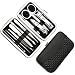 CASSICAT® Pedicure / Manicure Set Nail Clippers Cleaner Cuticle Clippers Grooming Kit Case 10 in 1 (Black)