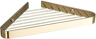 Bathroom Shelves Corner Shower Caddy, Triangle Metal Shower Shelf, Wall Mounted Shower Rack Organizer for Inside Shower and Bathroom, 6 Colors Shower Shelf(Gold)