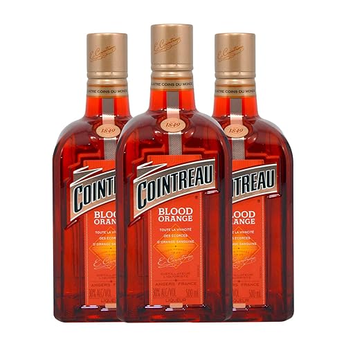 Triple Seco Cointreau Blood Orange Botella Medium 50 cl (Caja de 3 Botella Medium de 50 cl)