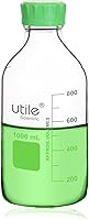 Vista 12 de Utile Botella multimedia, 3.3 botellas de vidrio de borosilicato con tapones de rosca GL45, 6 botellas de medios de laboratorio de 8.45 onzas