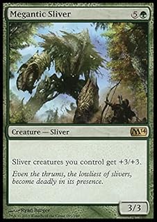 Magic: The Gathering Singles Megantic Sliver (185) Magic 2014 M14, Green, M14185