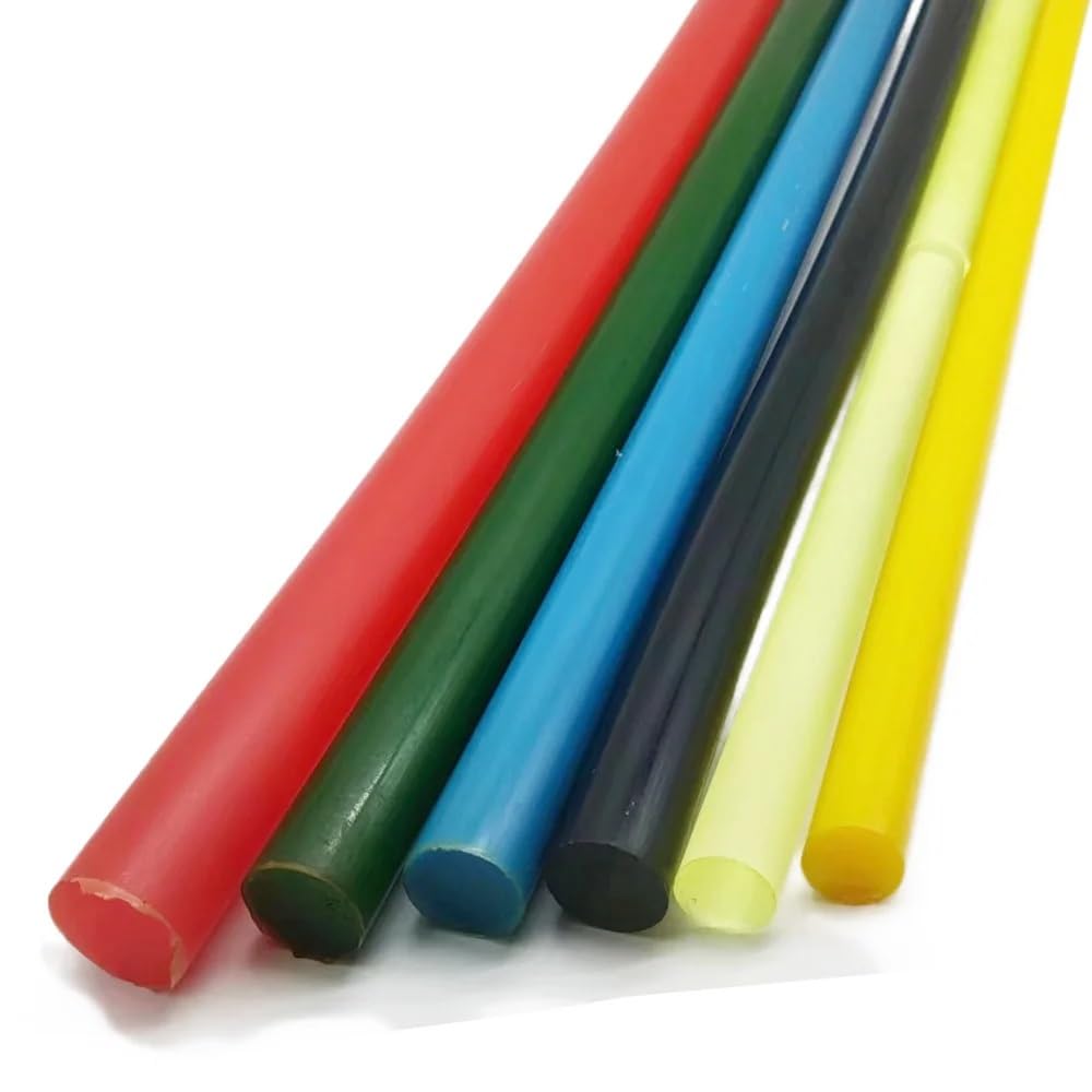 Polyurethan-Stab, Farbiger, massiver Polyurethan-Rundstab, 1 Stück, 50 cm Länge, Durchmesser 20–100 mm, Härte 75A, Stoßdämpfungsstange for Baumaschinen(Green,30x500mm)
