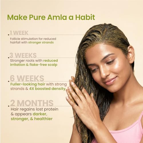 Image of Nat Habit 100% Pure Amla Powder 125g | Phyllanthus Emblica | 4X Vitamin C Power with Nutri-Preserve Technology | Ultra Fine Grind for Hair Growth, Hair Fall Control & Skin Brightening