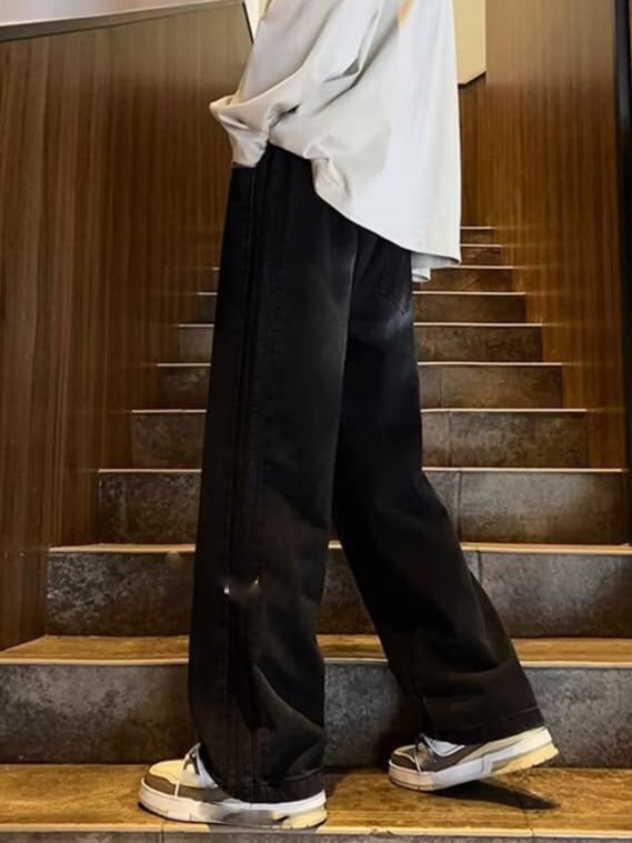 Men's American Straight-Leg Casual Jeans Loose Fit for Autumn4