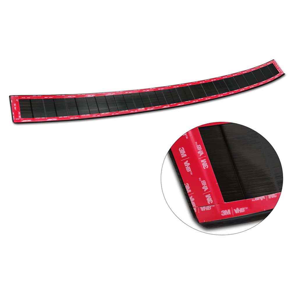 Avisa Protezione paraurti Posteriore in Acciaio Inox Nero Compatibile con Volkswagen Multivan T7 2021- 'Ribs'